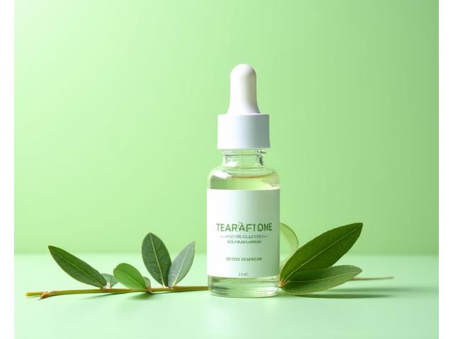 Natural acne-fighting serum with tea tree oil